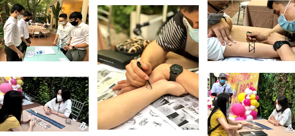 Khu vực chơi Tic-tac-toe, vẽ henna, xem Tarot lúc nào cũng đông các thành viên TAPTAP.