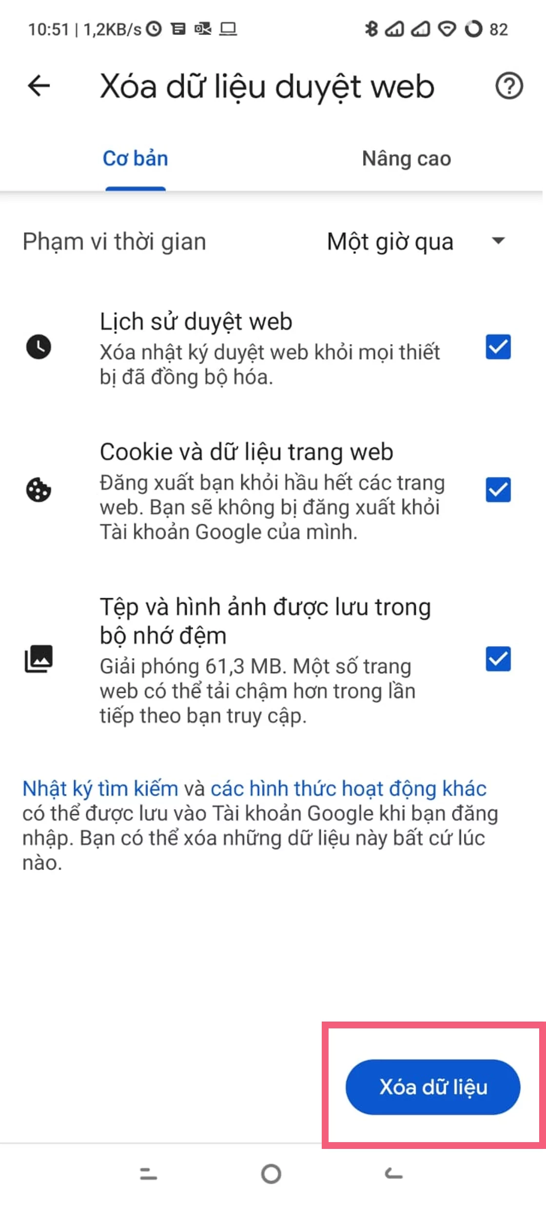 Mẹo tối ưu trải nghiệm khi khám phá Thị trấn Bao VUI 7 clear cache android 4