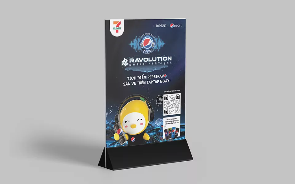 Chương trình tích điểm PEPSIRAVO săn vé PEPSI RAVOLUTION dành cho khách hàng thân thiết của TAPTAP Vietnam
