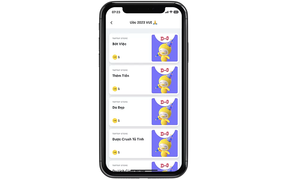 Ước một năm 2023 VUI ? 1 TAPTAP uoc2023vui copy