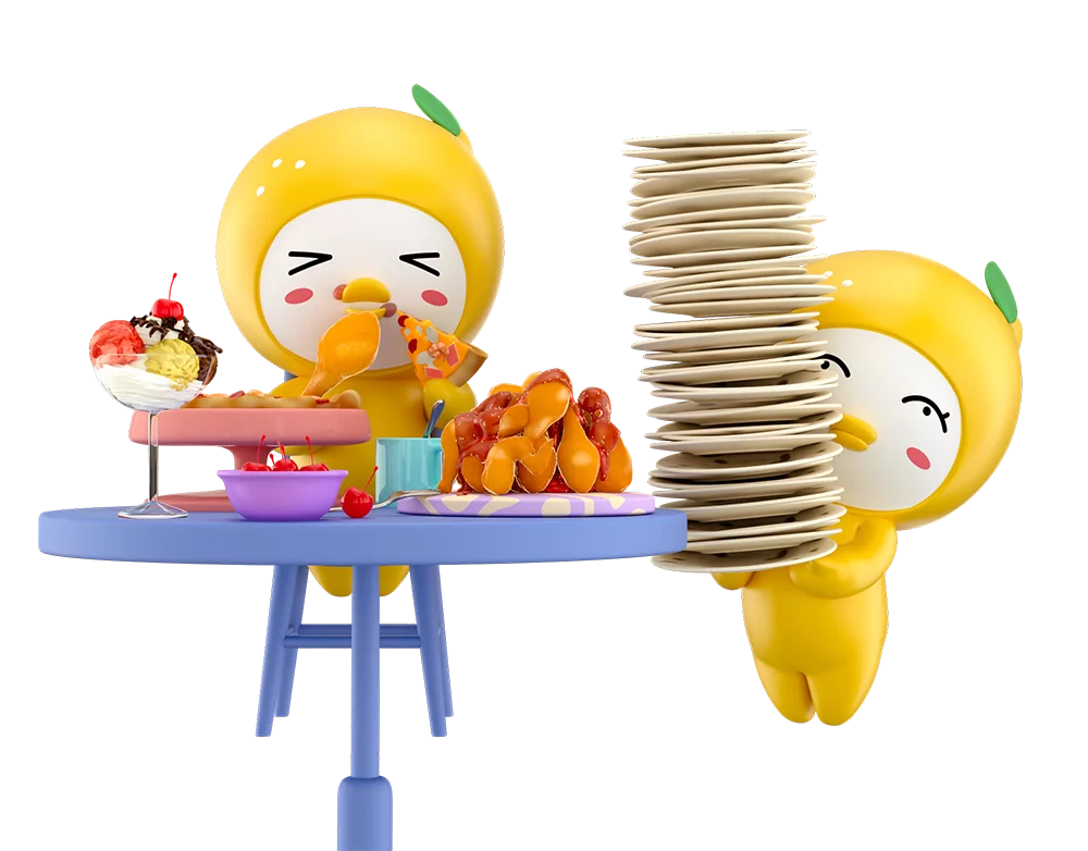 Chiếc vịt vàng ăn khoẻ