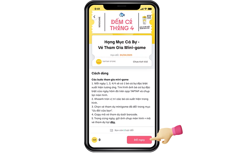 Mini-game: Đếm Cá Tháng 4 ? 4 Guide step 1 ca lon