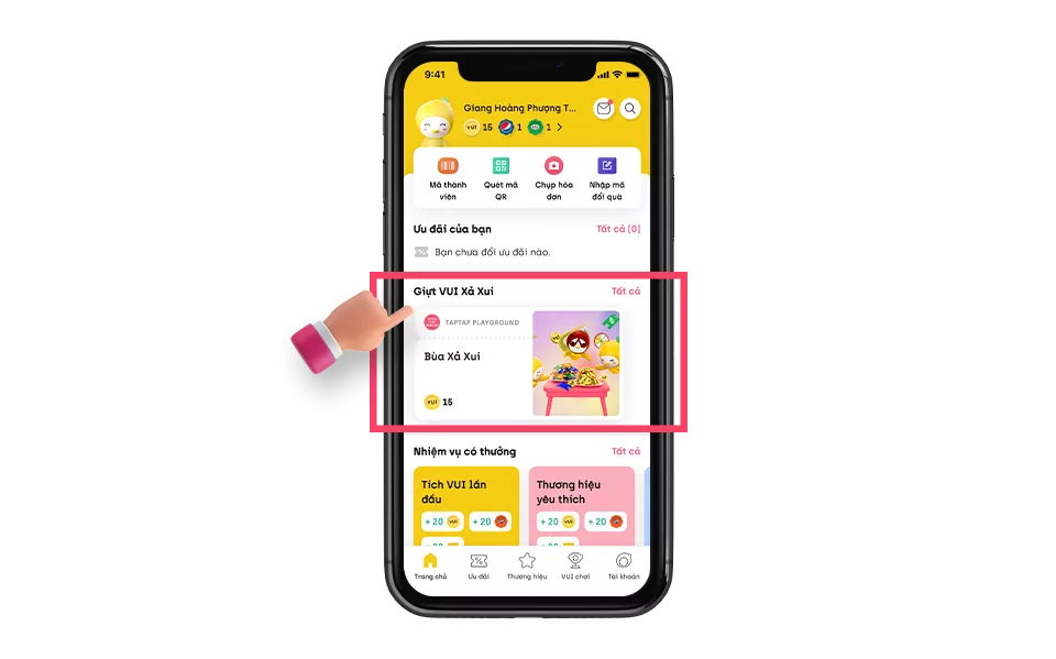 Giựt VUI xả xui ? - Êm xuôi tháng 7 1 Giựt VUI xả XUI trên app TAPTAP