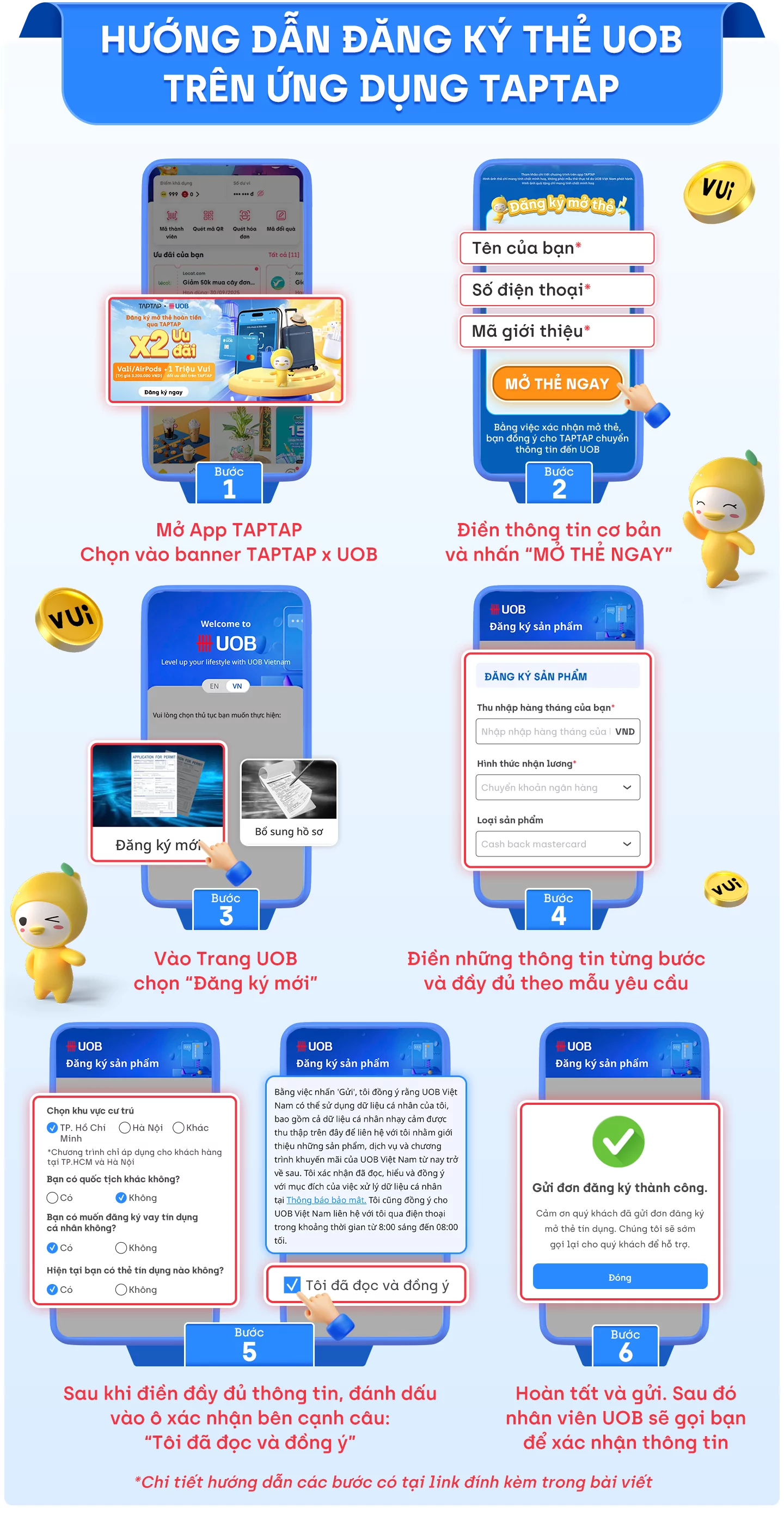 TAPTAP x UOB: Hướng dẫn mở thẻ UOB thông qua TAPTAP 2 EDUPAGE 1