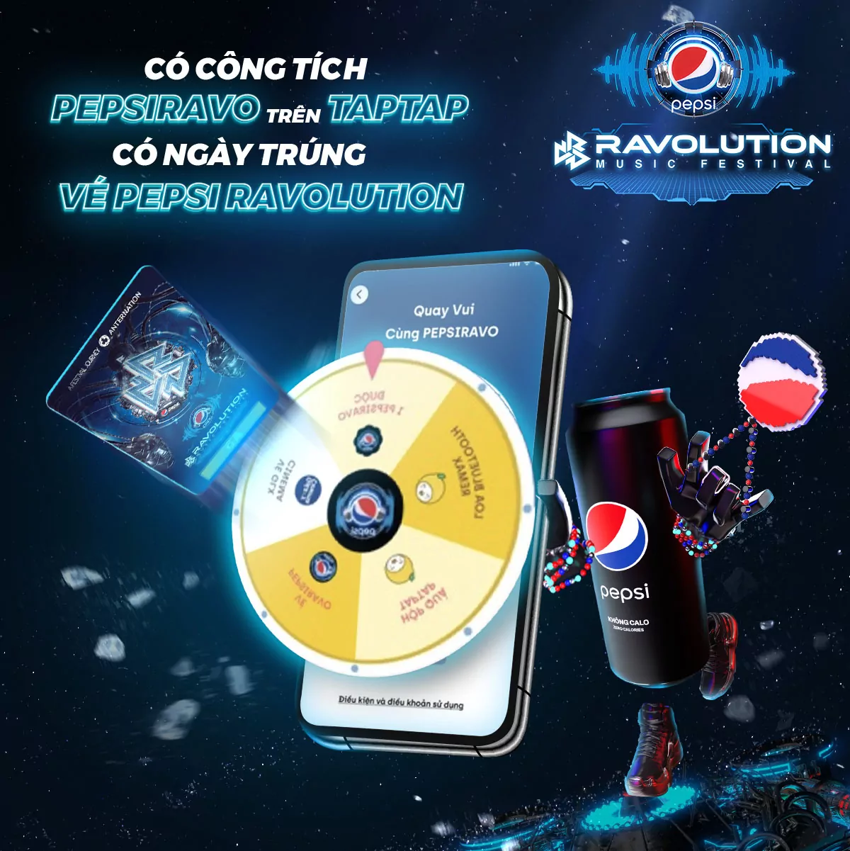 Pepsi, một trong những đối tác của TAPTAP