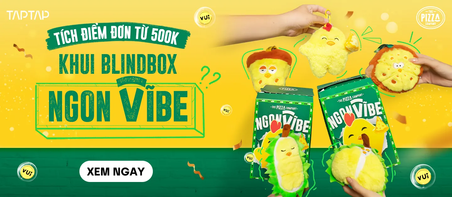 tích điểm the pizza company khui blindbox