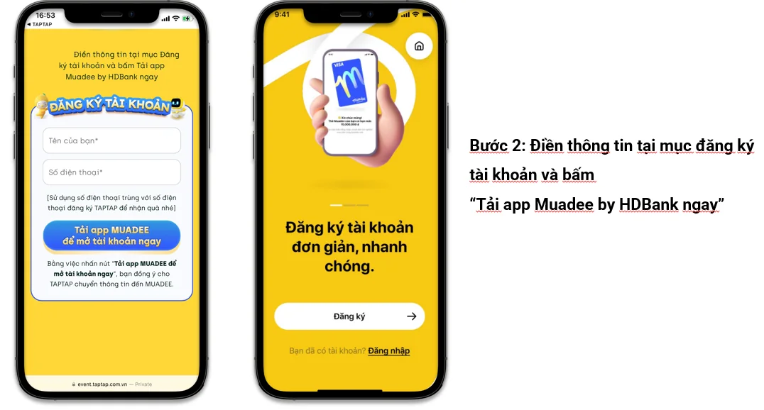 HƯỚNG DẪN ĐĂNG KÝ TÀI KHOẢN MUADEE TRÊN TAPTAP NHẬN QUÀ 1 TRIỆU 3 image 3